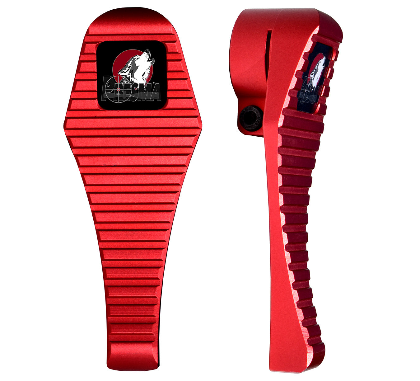 Presma Cobra Style ButtStock Shoulder Plate, Fit Pistol Style Straight Tubes, Red