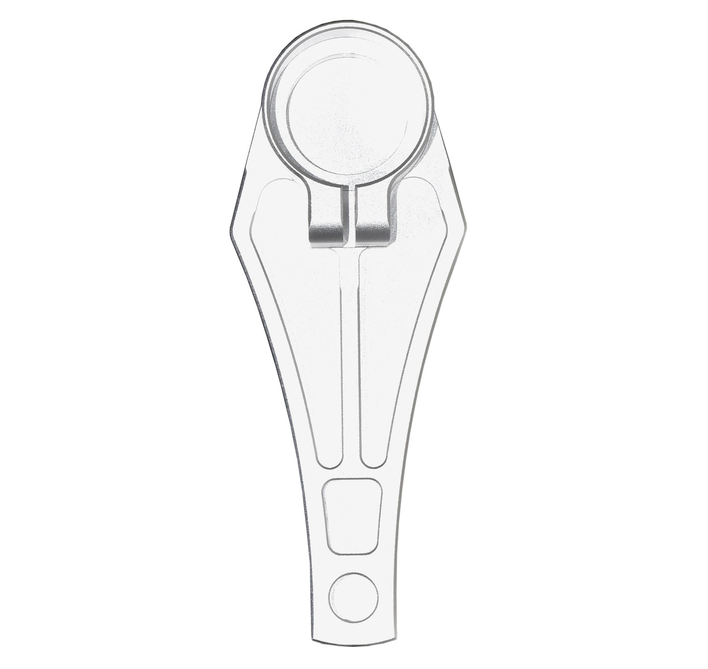 Presma Cobra Style ButtStock Shoulder Plate, Fit Pistol Style Straight Tubes, Silver
