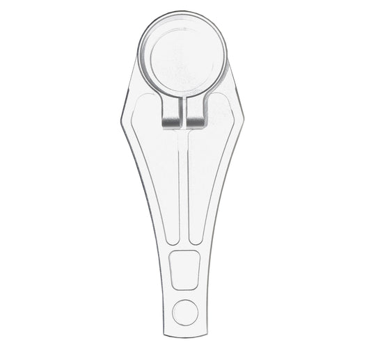 Presma Cobra Style ButtStock Shoulder Plate, Fit Pistol Style Straight Tubes, Silver