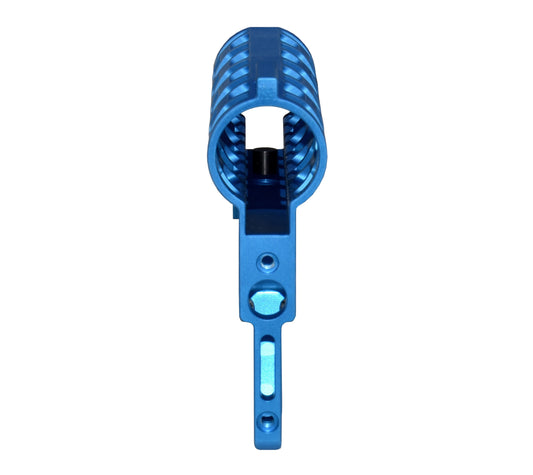 Presma Skeletonized AR Pistol Fixed Stock for 6 Position Mil Spec Tubes, Blue.