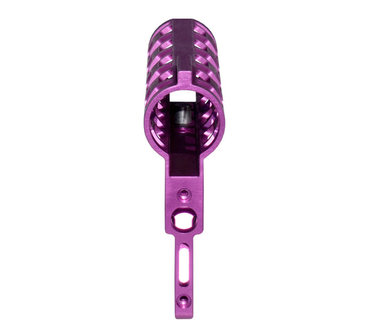 Presma Skeletonized AR Pistol Fixed Stock for 6 Position Mil Spec Tubes, Purple.
