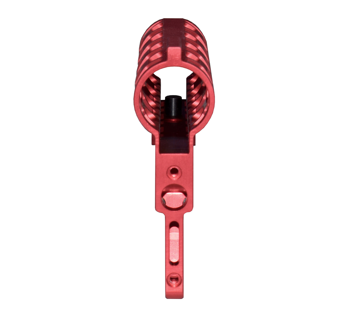 Presma Skeletonized AR Pistol Fixed Stock for 6 Position Mil Spec Tubes, Red.