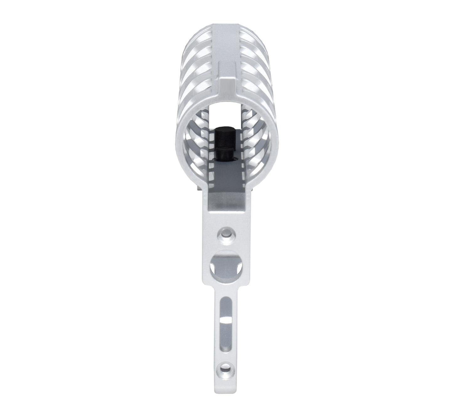 Presma Skeletonized AR Pistol Fixed Stock for 6 Position Mil Spec Tubes, Silver.