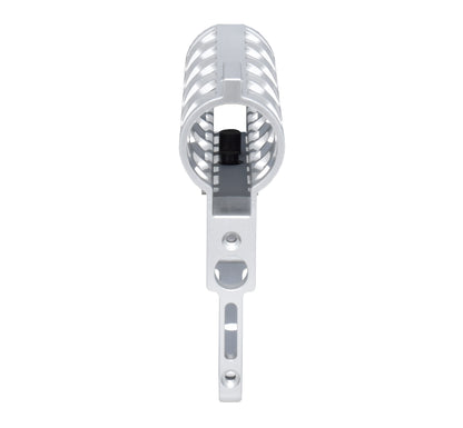 Presma Skeletonized AR Pistol Fixed Stock for 6 Position Mil Spec Tubes, Silver.