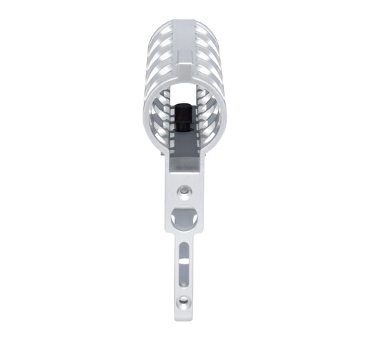 Presma Skeletonized AR Pistol Fixed Stock for 6 Position Mil Spec Tubes, Silver.