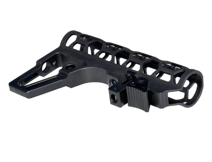 Presma Skeletonized AR Pistol Fixed Stock for 6 Position Mil Spec Tubes, Black.