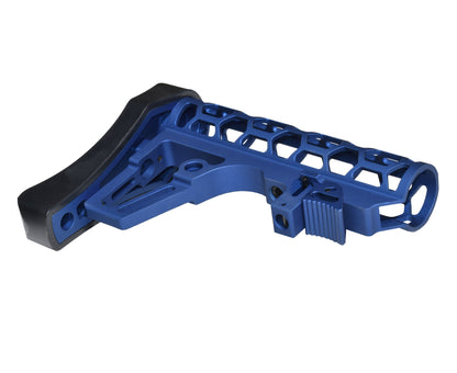 Presma Skeletonized AR Buttstock For 6 Position Mil Spec Tubes, Dark Blue.