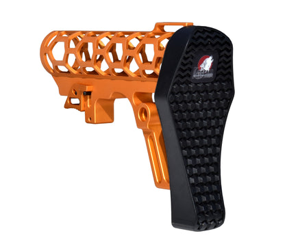 Presma Skeletonized AR Buttstock For 6 Position Mil Spec Tubes, Orange.