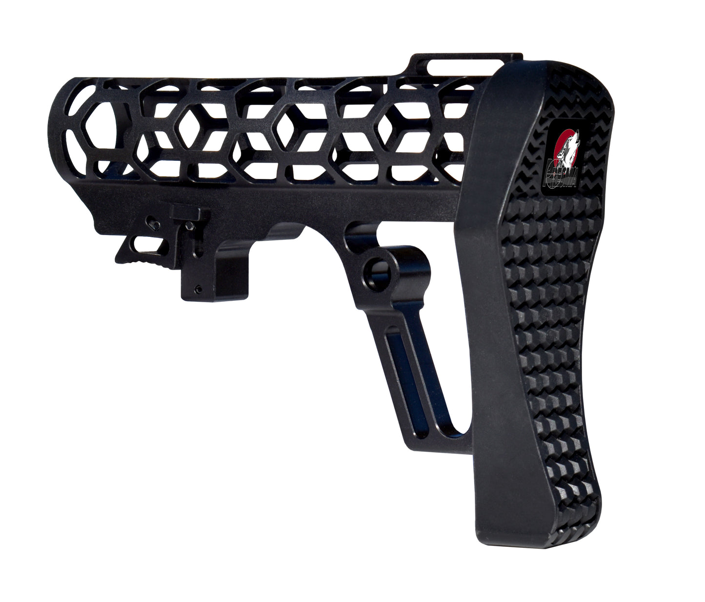 Presma Skeletonized AR Buttstock For 6 Position Mil Spec Tubes, Black.