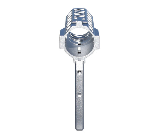Presma Skeletonized Pistol Arm Brace, Silver Anodized Aluminum