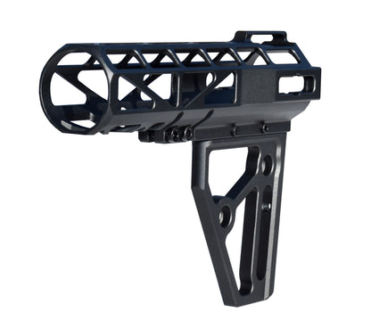 Presma Skeletonized Pistol Arm Brace, Black Anodized Aluminum