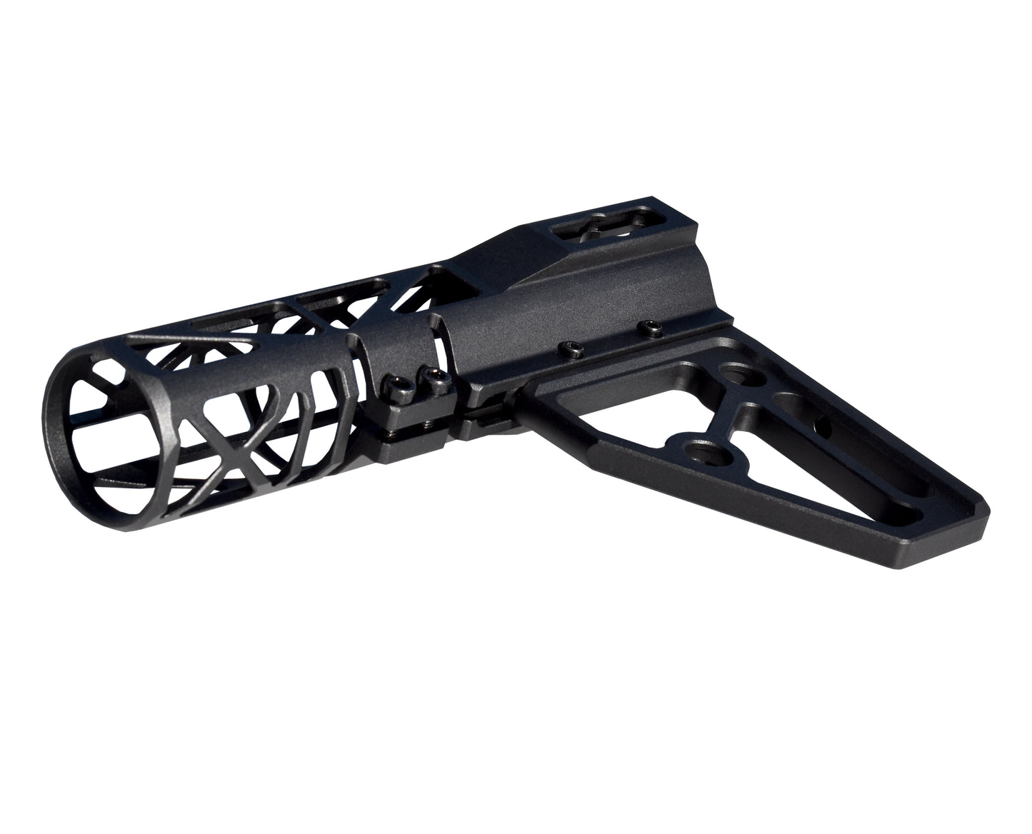 Presma Skeletonized Pistol Arm Brace, Black Anodized Aluminum