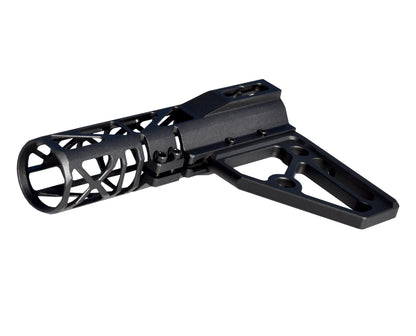 Presma Skeletonized Pistol Arm Brace, Black Anodized Aluminum