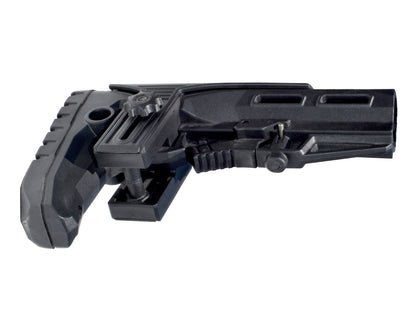 Enhanced Polymer Mil-Spec Buttstock, with Adjustable Cheek Rest and Rubber Pad