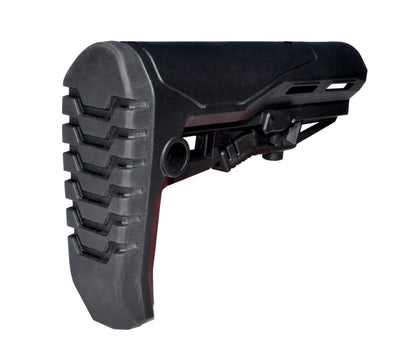 Enhanced Polymer Mil-Spec Buttstock with Thick Rubber Shoulder Pad