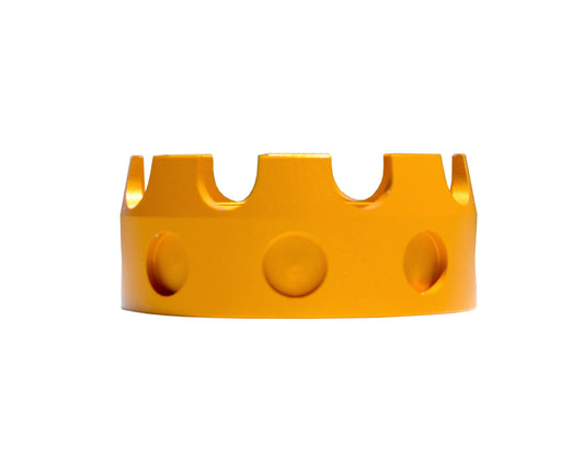 Enhanced Castle Nut for AR .223/5.56/.308 Buffer Tube Receiver End Plates, Gold