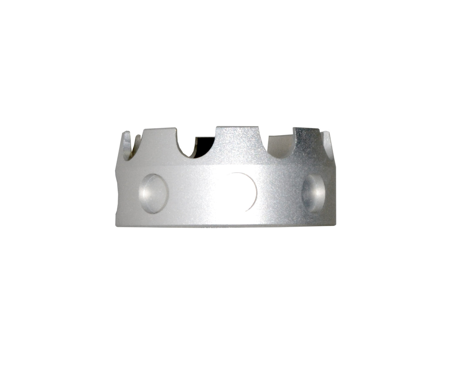 Enhanced Castle Nut for AR .223/5.56/.308 Buffer Tube Receiver End Plates, Silver