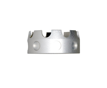 Enhanced Castle Nut for AR .223/5.56/.308 Buffer Tube Receiver End Plates, Silver