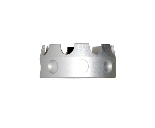 Enhanced Castle Nut for AR .223/5.56/.308 Buffer Tube Receiver End Plates, Silver