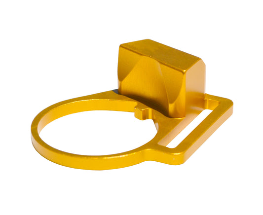 Enhanced Receiver End Plate with 1" Sling Adapter for AR .223/5.56/.308 Buffer Tubes, Gold
