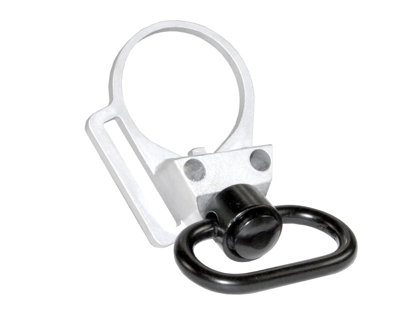 Enhanced Receiver End Plate with 1" Sling Adapter for AR .223/5.56/.308 Buffer Tubes, Silver
