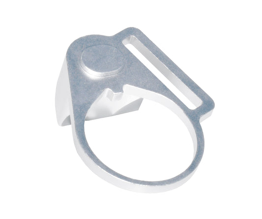 Enhanced Receiver End Plate with Right Hand 1" Sling Adapter for AR .223/5.56/.308 Buffer Tubes, Silver