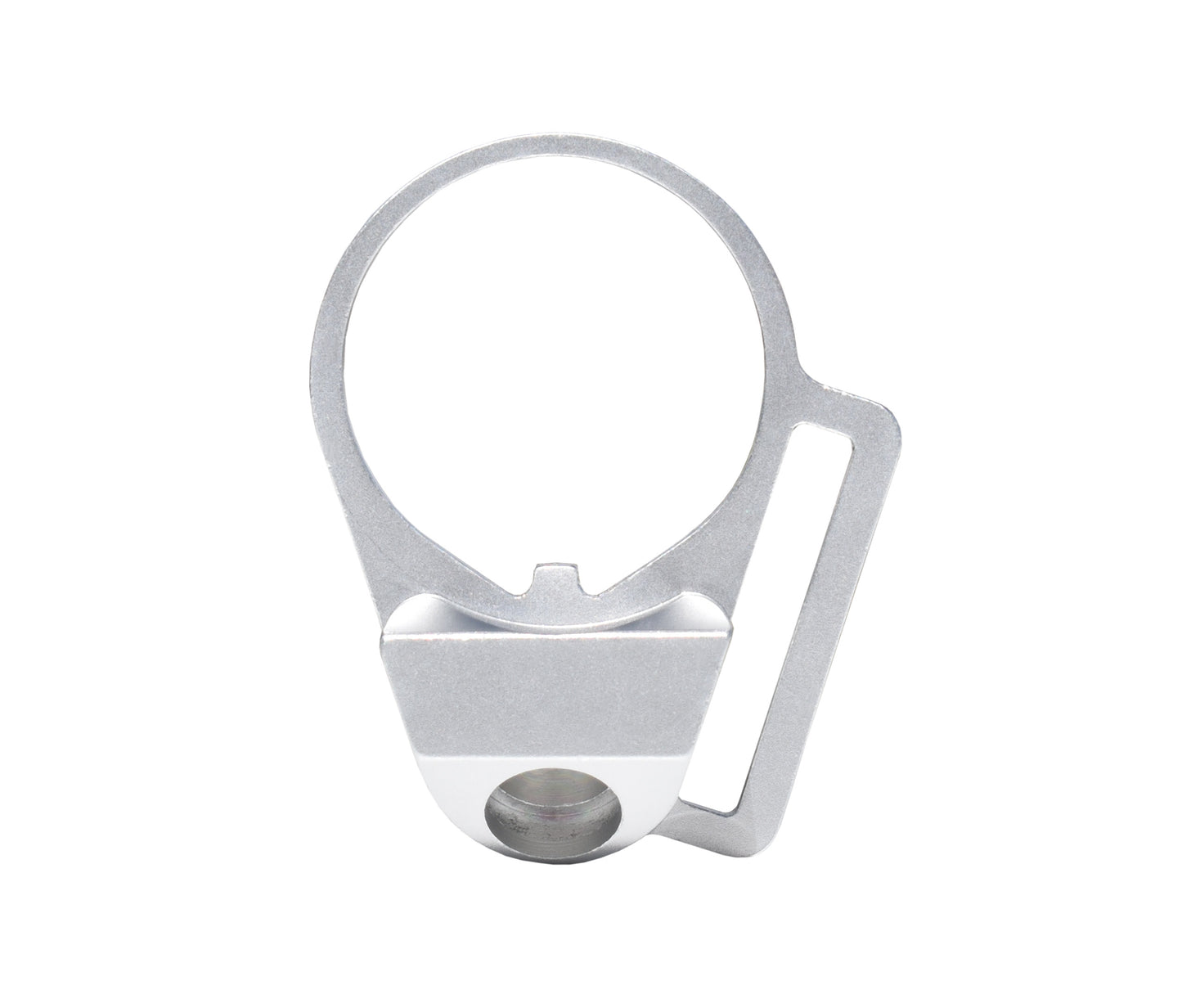 Enhanced Receiver End Plate with Right Hand 1" Sling Adapter for AR .223/5.56/.308 Buffer Tubes, Silver