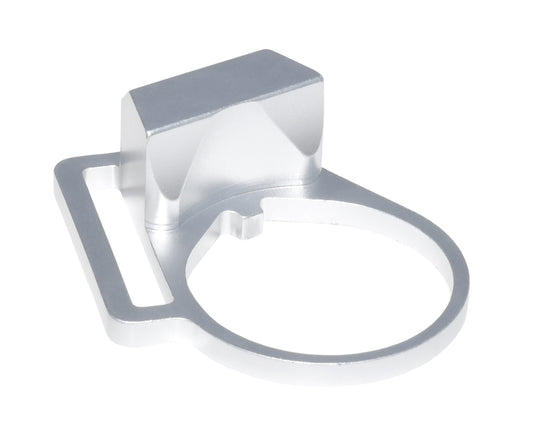 Enhanced Receiver End Plate with Right Hand 1" Sling Adapter for AR .223/5.56/.308 Buffer Tubes, Silver