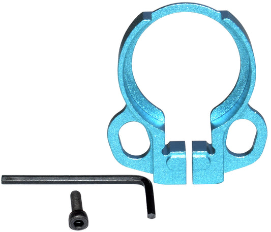 Receiver End Plate with Dual Clip Type Sling Adapter - Blue