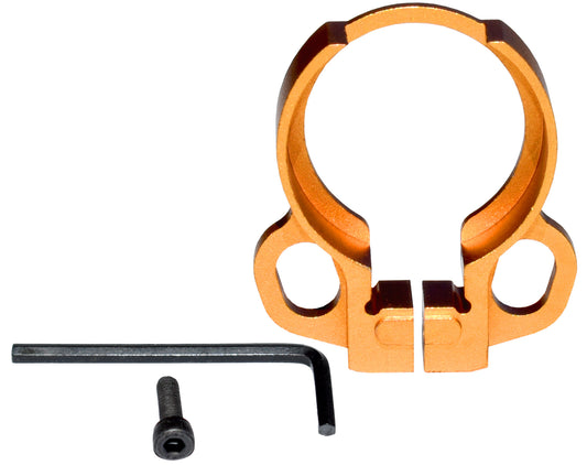 Receiver End Plate with Dual Clip Type Sling Adapter - Golden Orange