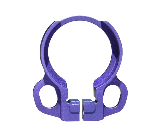 Receiver End Plate with Dual Clip Type Sling Adapter - Purple