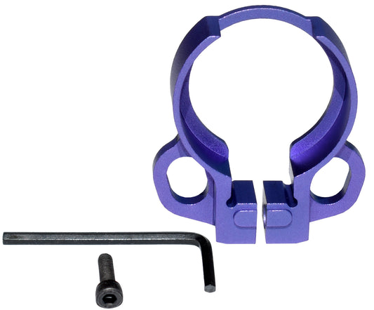 Receiver End Plate with Dual Clip Type Sling Adapter - Purple