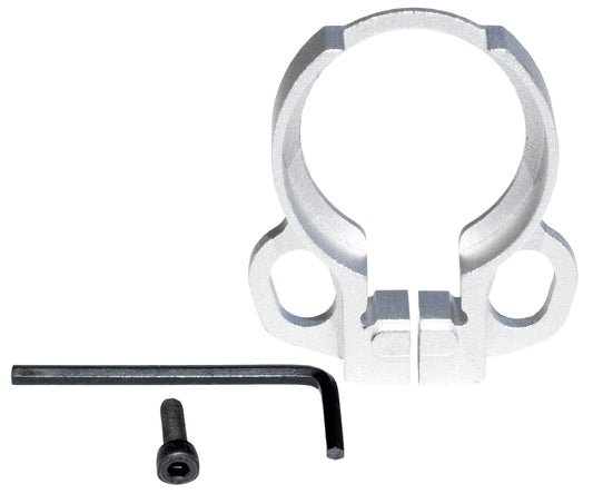 Receiver End Plate with Dual Clip Type Sling Adapter - Silver