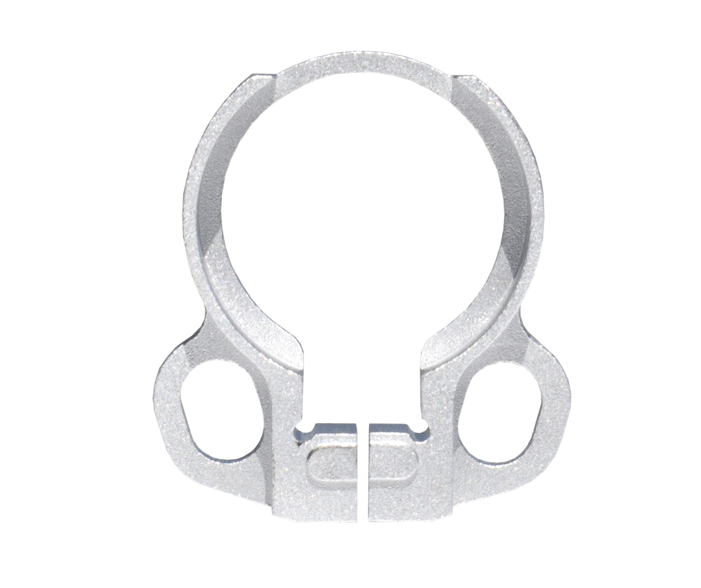 Receiver End Plate with Dual Clip Type Sling Adapter - Silver