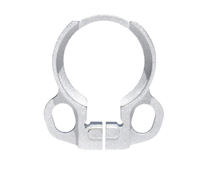 Receiver End Plate with Dual Clip Type Sling Adapter - Silver