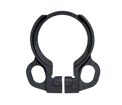 Receiver End Plate with Dual Clip Type Sling Adapter - Black