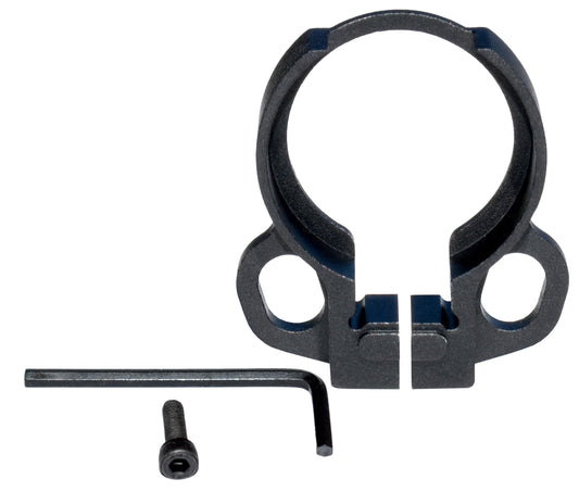 Receiver End Plate with Dual Clip Type Sling Adapter - Black