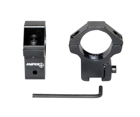 Medium Profile 1” Scope Rings for Dovetail System
