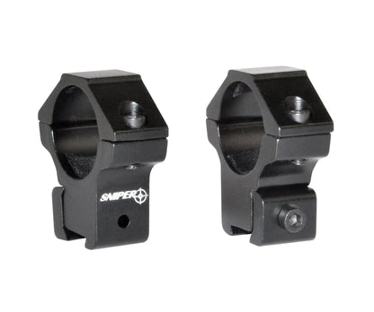 Medium Profile 1” Scope Rings for Dovetail System