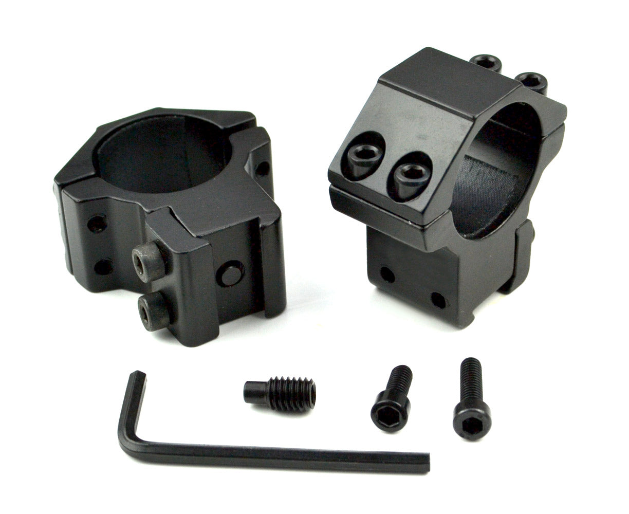 Medium Profile 1” Scope Rings for Dovetail System