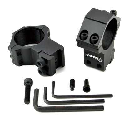 High Profile 30mm Scope Rings for Dovetail System