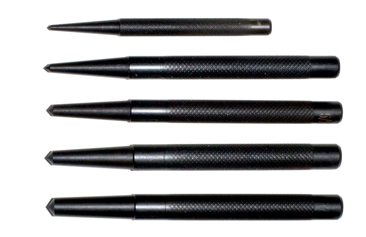 5pc Roll Pin Steel Hole Punch Starter Set 1/16" 1/8" 5/32" 3/16"1/4" Diameters