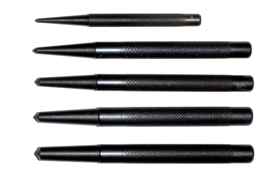 5pc Roll Pin Steel Hole Punch Starter Set 1/16" 1/8" 5/32" 3/16"1/4" Diameters