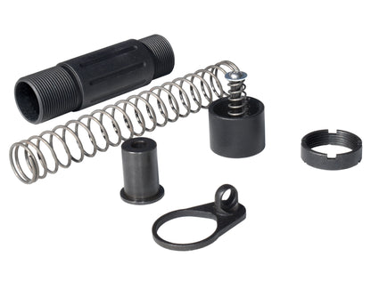 AR 9MM Pistol 3.5" Short Buffer Tube System, Black
