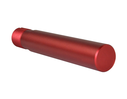Presma Inc Pistol Length 7.3" Buffer Tube, 1.25" diameter, Matte Red.  Machined and Anodized in the USA