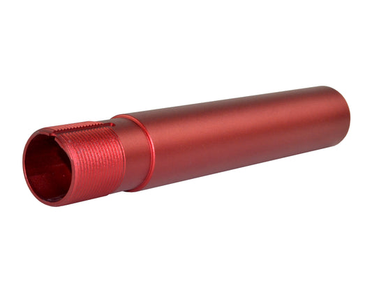 Presma Inc Pistol Length 7.3" Buffer Tube, 1.25" diameter, Matte Red.  Machined and Anodized in the USA