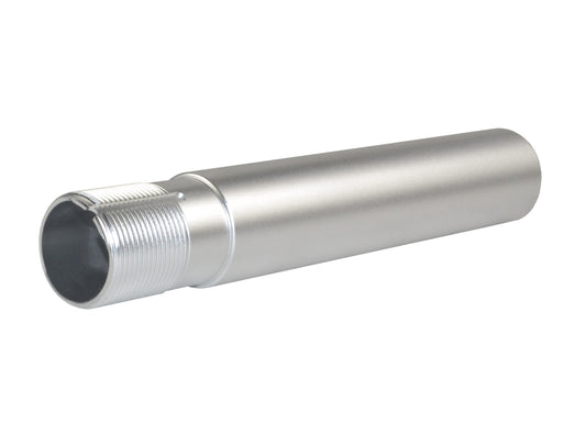 Pistol Length 7.3" Buffer Tube, 1.25" diameter, Silver Anodized
