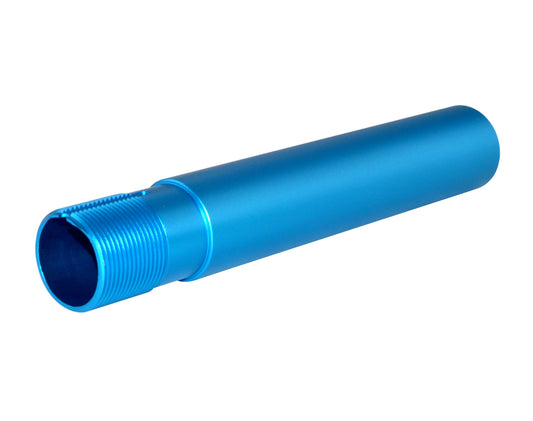 Pistol Length 7.3" Buffer Tube, 1.25" diameter with QR Sling Attachment Hole, Blue Anodized