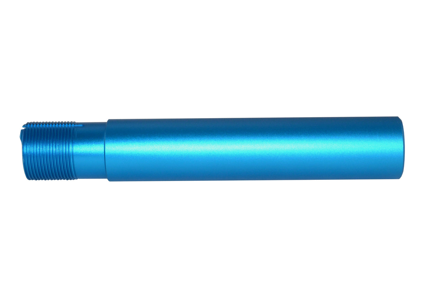 Pistol Length 7.3" Buffer Tube, 1.25" diameter with QR Sling Attachment Hole, Blue Anodized