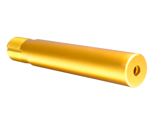 Pistol Length 7.3" Buffer Tube, 1.25" diameter with QR Sling Attachment Hole, Gold Anodized